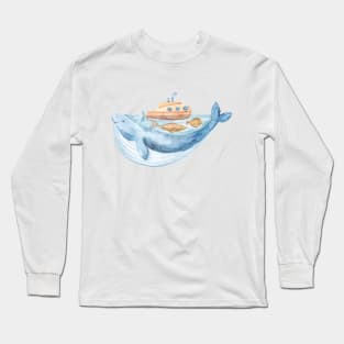 Cute whale Long Sleeve T-Shirt